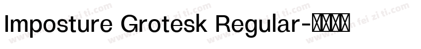 Imposture Grotesk Regular字体转换
